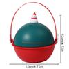 Portable Christmas Gift Box Eve Apple Packing Bag Santa Candy Snack Storage Bucket for Home Xmas Holiday New Year Party Supplies