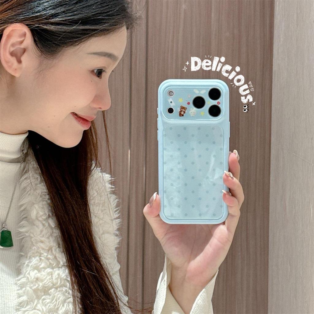 Polka Dot Anti-Drop Full Coverage Case for iPhone 15/17/16 Pro Max