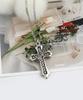 Shoveoff Svn-2002 Crown Cubic Cross Pendant Necklace