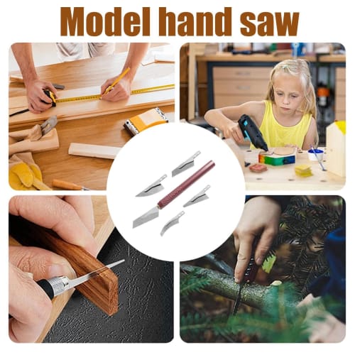 Hobby Modeling Saw, Model Craft Hand Saw | Vista Hand Model Modeling Tool Set | Hobby Craft Saw Hacksaw Tool Kit with 4 Craft Cutters for Handcrafting