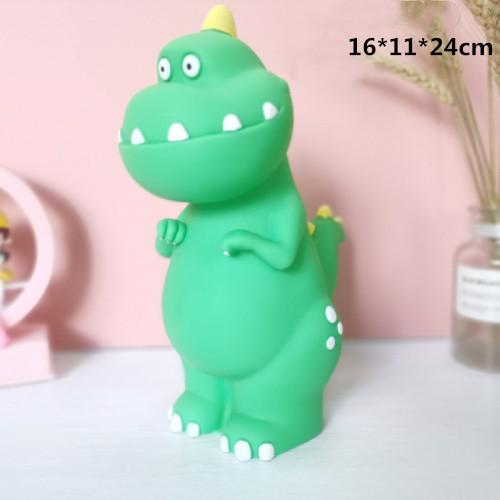 DXUIALOI Creative Color Painting Cartoon Cute Dinosaur Piggy Bank Children's Gift Fall Resistant Piggy Bank Home Decoration