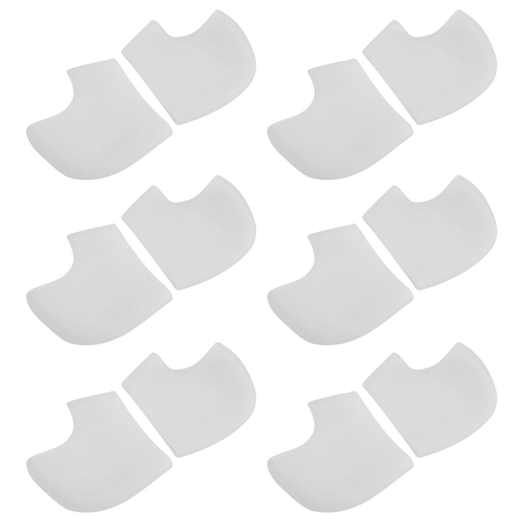 6 pares de almohadillas para el talón Protector de cojín cubierta protectora del talón con absorción de impactos con agujeros