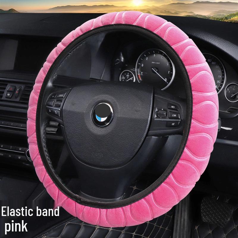 Winter Warmer 3D Plüsch Lenkradbezug - Superweich, Elastisch, Ohne Innenring