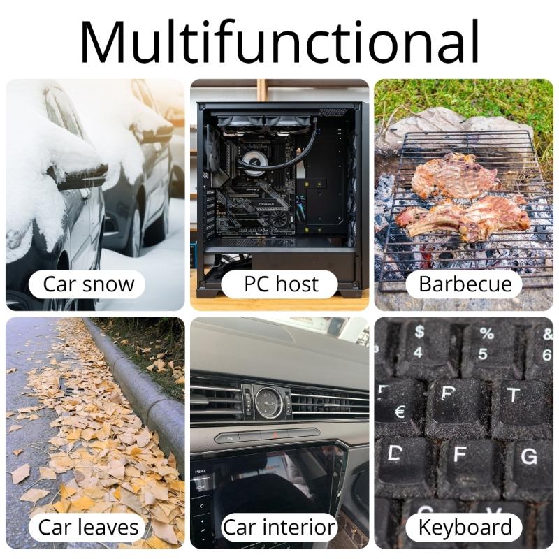 Cordless Blower 50000RPM Air Duster with Interchangeable Nozzles Light Weight Dust Blower for Outdoor Snow Use