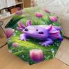 1PC Axolotl Umbrella-8-Rib Reinforced, Automatic Open, Lightweight & Durable, Fashion Accessory for Outdoor, J0376
