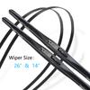 For Nissan Almera N18 Versa Sunny   2022 Rubber Strip Refill Frameless Wiper Blades Front Window Car Replacement