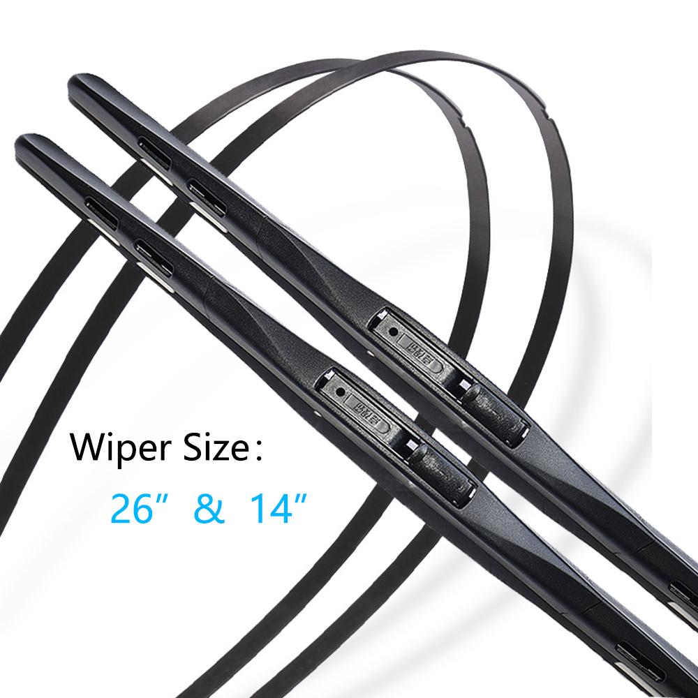 For Nissan Almera N18 Versa Sunny   2022 Rubber Strip Refill Frameless Wiper Blades Front Window Car Replacement