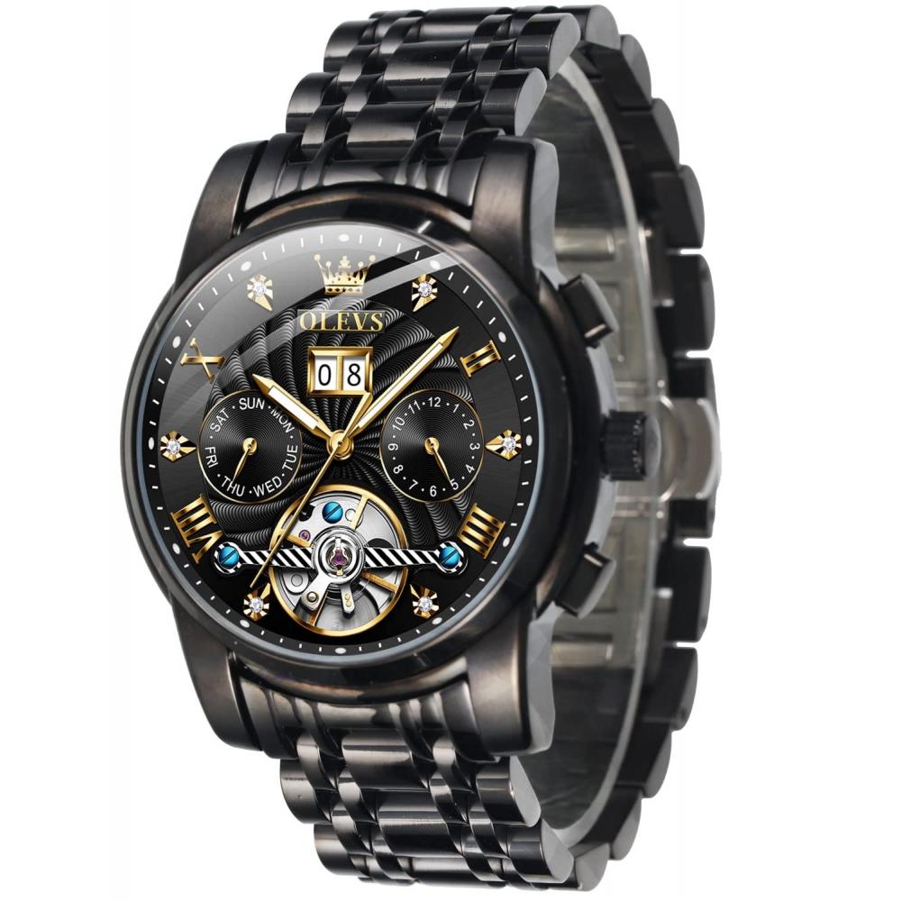 

[OLEVS] Популярный стиль Cool Black Electronic Skelton Durable Dated Lit Luscient Work Fashion Wrestle