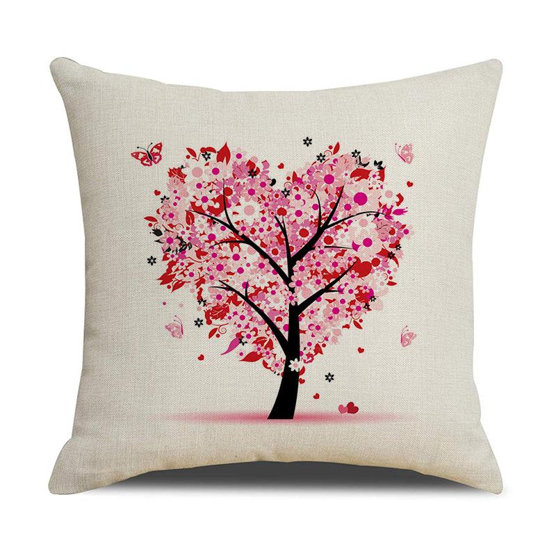 Wish Money Tree Simple Pillow Cover Home Car Bedside Bedroom Decorative Pillow Cushion