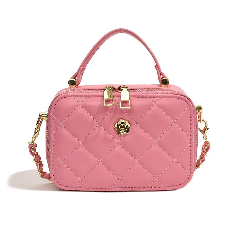 Kids Girls Cute Chain Shoulder Bag With Breathable Material For School And Outings