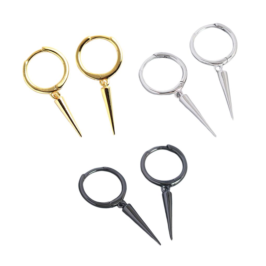 2 Pieces Alloy Women Earring Decorative Solid Color Electroplated Unfading Elegant Ear Stud Jewellery Ornament