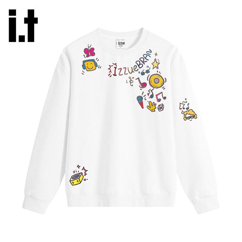 Izzue Unisex Creative Print Crewneck Sweatshirt