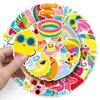 50 Summer Fresh Stickers Personalized Cartoon Summer Beach Decoration Mobile Phone Case Water Cup Gum Stickers