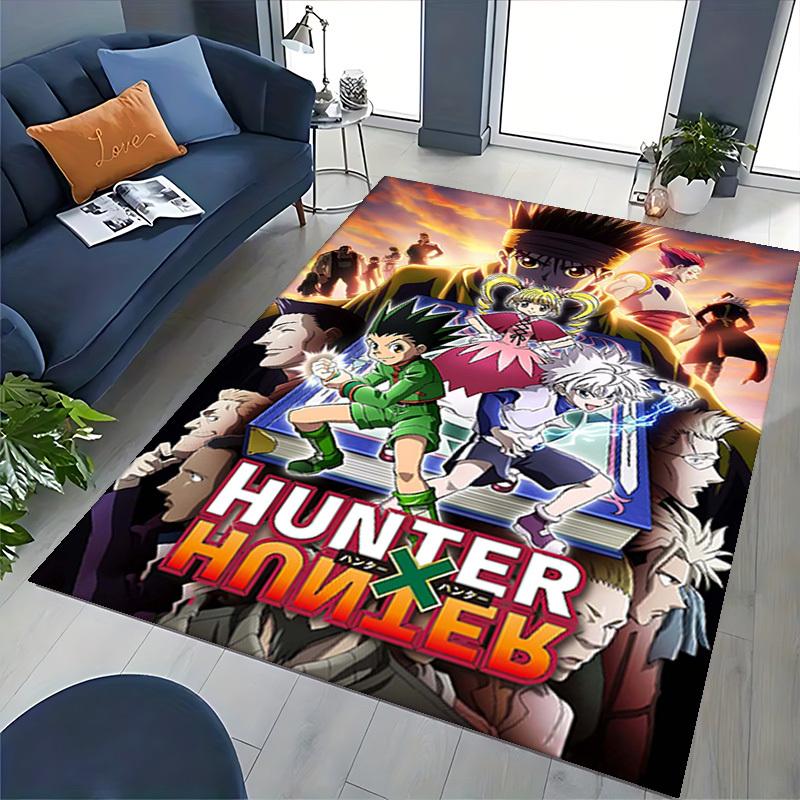 1pc Hunter x Hunter Anime Character Office Chair Mat - Anti-Slip Carpet for Desk, Anime Themed Decor, Gift Idea for Fans.U029