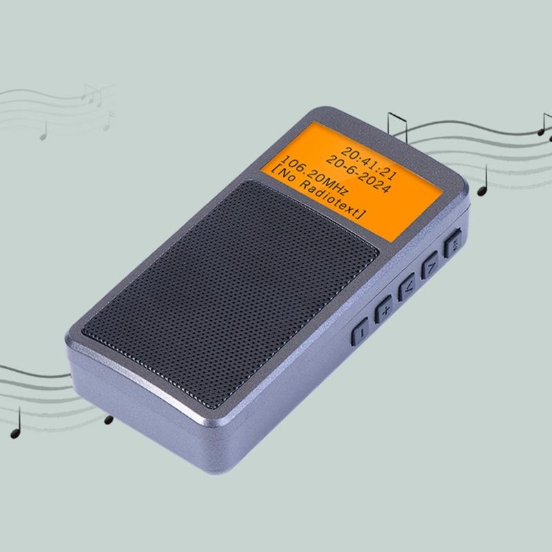 Digital RadioHandheld AM/FM/SW Band Radio with Backlights, Sleep Timer and Digital Alarm Clock for Outdoor Travel Use