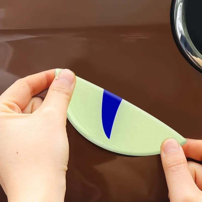 Car Sticker 3D Demon Eye Luminous Stickers Reflective Warnings for Electric Vehicles Motorcycles Auto Exterior Decor Accessories