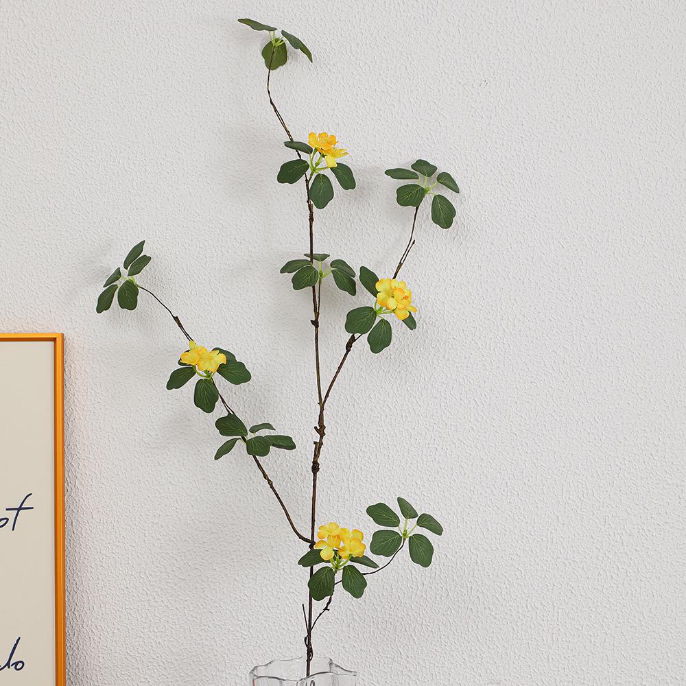 Large Faux Apricot Blossom Green Plant Vine for Wedding or Living Room Decor