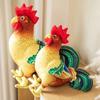 34/44cm Kawaii Imitation Coq Peluches Jouets Poupées Cartoon Drôle Géant Coq Poupées en Peluche Véritable Relevé Animaux Peluche Jouets