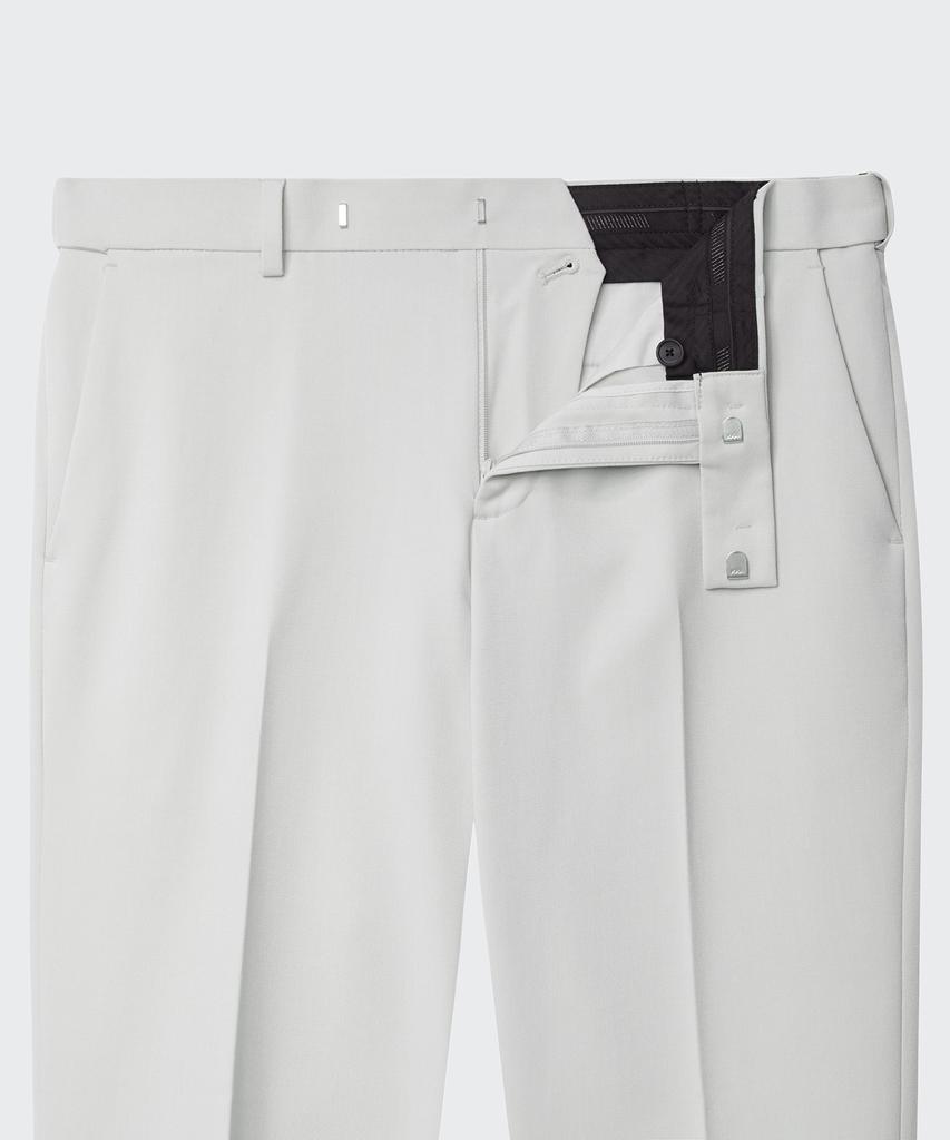 MUSINSA STANDARD Tapered Hidden Banding Crop Slacks [Dusty Cream]