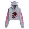Demon Slayer Cat Ear Anime Hoodie for Women