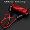 1.2m Bike Spring Cable Lock Anti Theft Rope Alarm Disc Lock For Motorcycle/Bike Scooter Security Reminder Protection Accessories