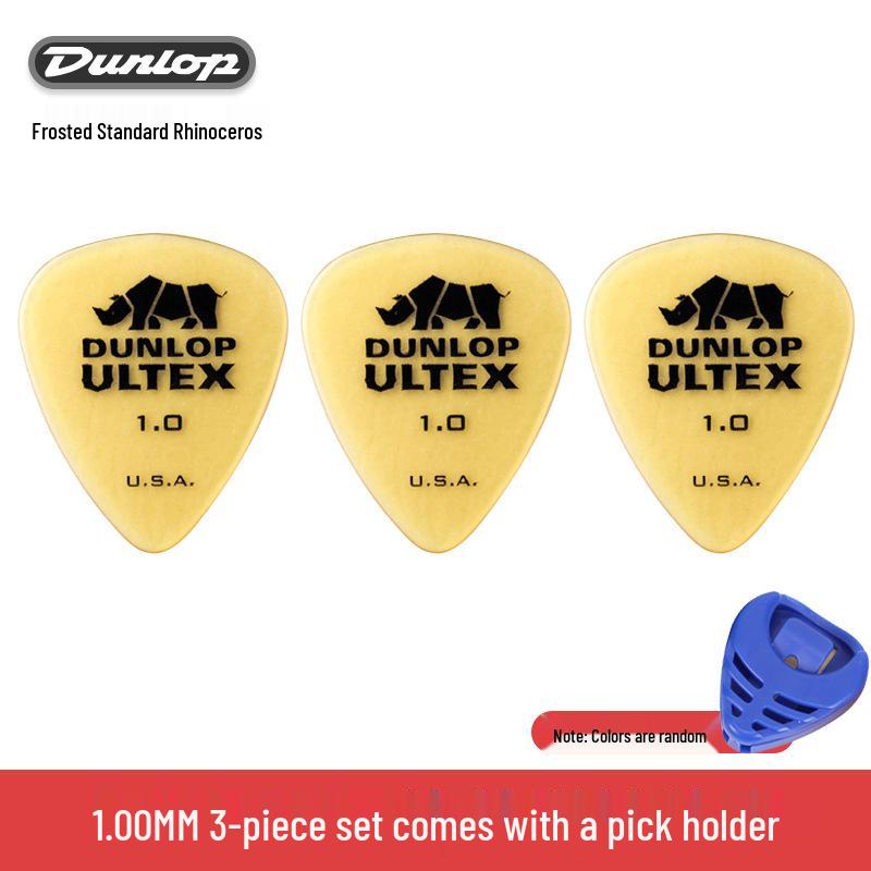 Dunlop Matte Anti-slip Electric & Acoustic Wooden Guitar Picks - Sharp Angle for Speed Picking.