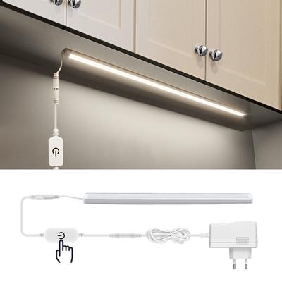 Cucina dimmerabile sotto l'armadio Lampada da tavolo a LED con interruttore intelligente con controllo tattile a strisce luminose per camera da letto Lampada da bar a LED notturna con spina europea