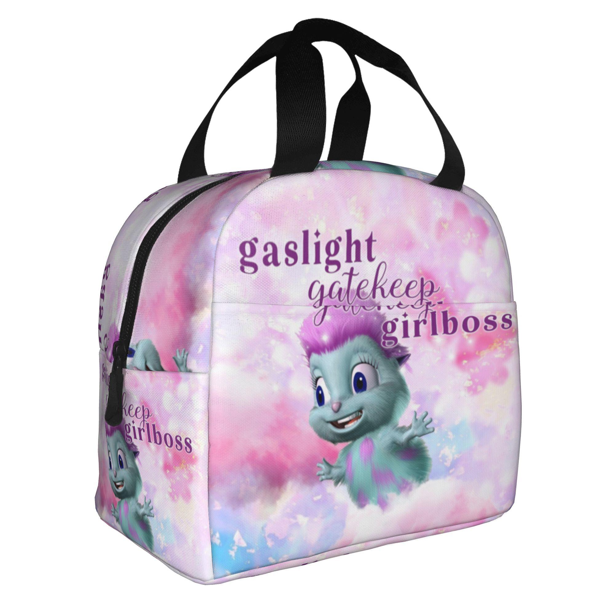 Bibble Beliefs Happiness Lunch Bag Men Women Cartoon Cooler Thermal Insulated Lunch Boxes for School One Size