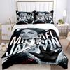 Michael Jackson Pop Print 3Pcs Bedding Set,Duvet Cover with 2 Bedro,Pillowcase Home Birthday Gift