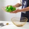 Coș de Fructe din Fier Recipient pentru Fructe Bol Casă Creativ Coș de Afișare cu Drenaj Masă Tavă pentru Pâine Gustări Depozitare Gustări