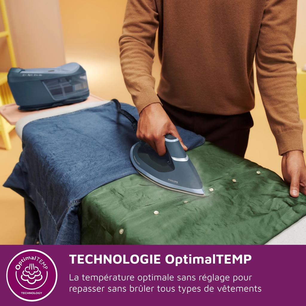 Steam Generator - PHILIPS - PSG6042/20 - PerfectCare Compact Series 6000 - 8 Bars - 1.8L - Blue