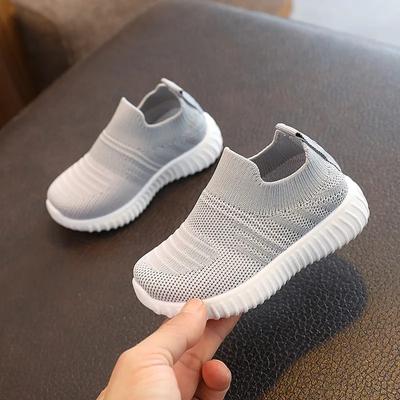 Baby Turnschuhe Kinder Flache Schuhe Infant Kinder Baby Mädchen Jungen Solide Stretch Mesh Sport Laufschuhe