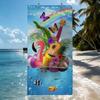 Tropical Drink Coconut Plumeria for Summer Quick Drying Beach Towels Are Suitable For Swimming Pools Camping Yoga And The Gym