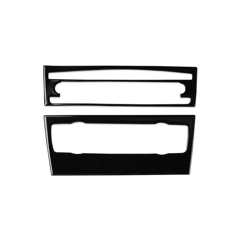 Piano Black Car-styling Interior Central Air Conditioner CD Control Panel Frame Trim For BMW 3 Series E90 E92 E93 2005-2012