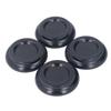 4PCS Piano Floor Protector Anti Vibration Small Size Non Slip Piano Caster Cups Floor Protector Black