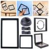 Acrylic Jewelry Storage Box 3D Packaging Case Gemstone Free Stand Floating Frame Membrane Ring Earrings Necklace Display Holder