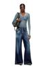 Diesel Women's Relaxed 1996 D-SIRE Denim Pants, Size L.28, A1349509M06, 29-inch, Indigo Blue, 01