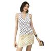 European and American style summer new women's clothing fashion temperament polka dot neck V neck fresh and sweet small vest