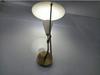 Single Arm Wall Lamp – Mid Century Raw Brass and White Wall Sconce, Modern or Industrial Style Lamp