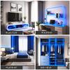 ShineBurky LED Strip Light, COB High Density, USB Powered, 2m, 10-Level Dimming, 320 LEDsm, Cuttable, Blue