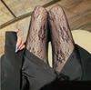 Black & White Rose Lolita Fishnet Stockings - Slim Leg, Romper Style, Step-On Foot, for Spring & Autumn