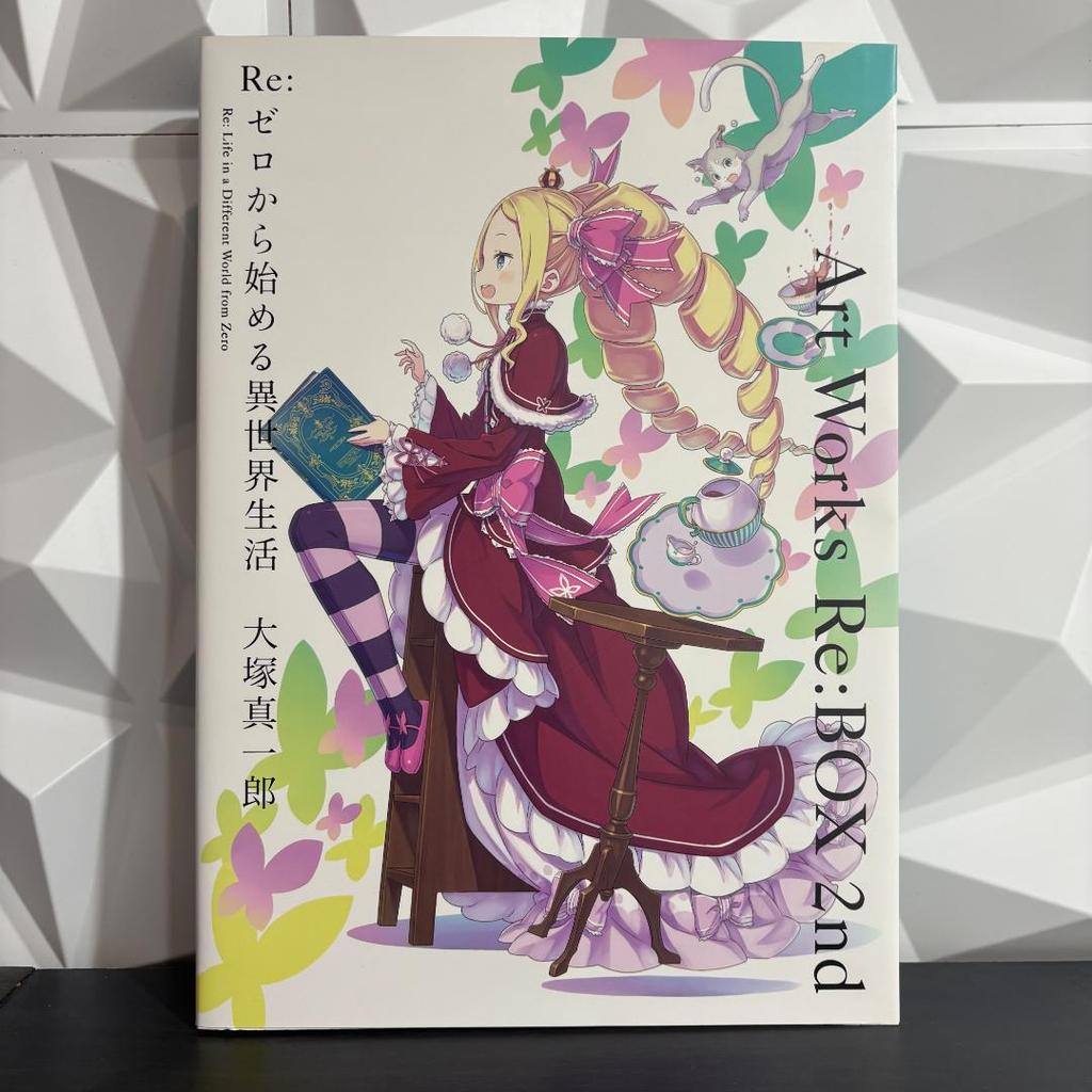 [USED] Re:Zero Shinichiro Otsuka Art Works Re:BOX 1 & 2 Set with Novel and Art Book