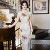 Long Sleeveless Cheongsam Dress Women 2026 Modern Chinese Style Daily Wear Vintage Elegant Fit