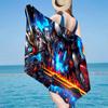 Robotic Warrior Design Beach Towel, Super Soft Microfiber, Gift for Her/Him, Birthday, for Pool, Beach, Travel, Home Decor Fan gifts