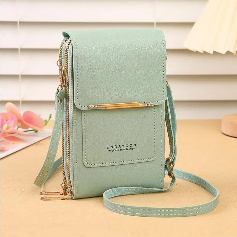 Women Touch Screen Phone Bag Cute Crossbody Bag Small Carrying Mobile Phone Bag Fashionable Shoulder Bag Key Bag