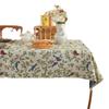 American Pastoral And Rural Style Oil Painting Style Home Fabric Tablecloth Coffee Table Cloth Rectangular Jacquard Tablecloth Retail