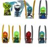 8ks/Sada Anime Ninja Figurky Morro Nadakhan Lloyd Kai Jay Zane Cole Nya Stavební Kostky Mini Akční Figurky Cihličky Hračky Dárek