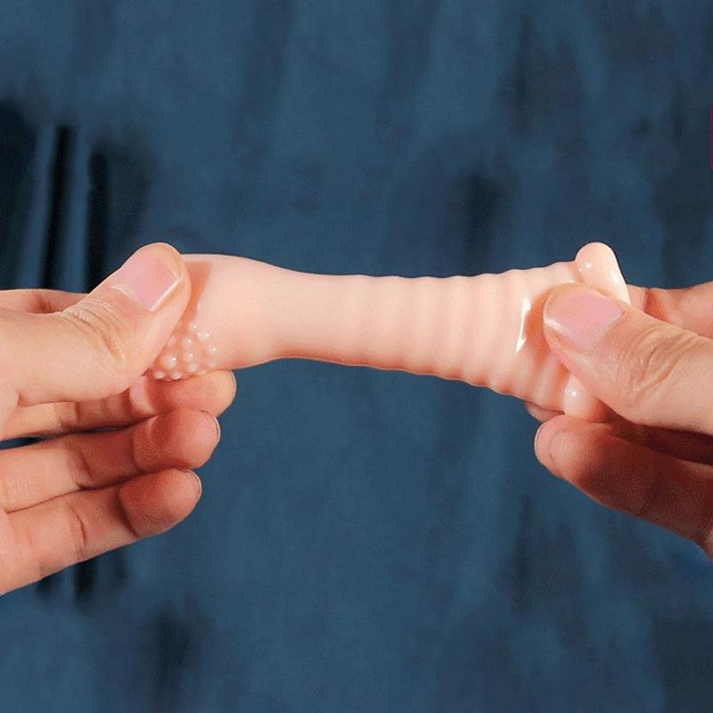 Finger Vibrators Orgasm G Spot Clitoris Vaginal Massage Stimulator Masturbator Erotic Vibrating Finger Sleeve Sex Toy For Women