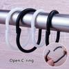 100pcs Multipurpose Plastic Shower Curtain Hooks Slip Resistant Design For Bathroom Tension Rods And Outdoor Canopies