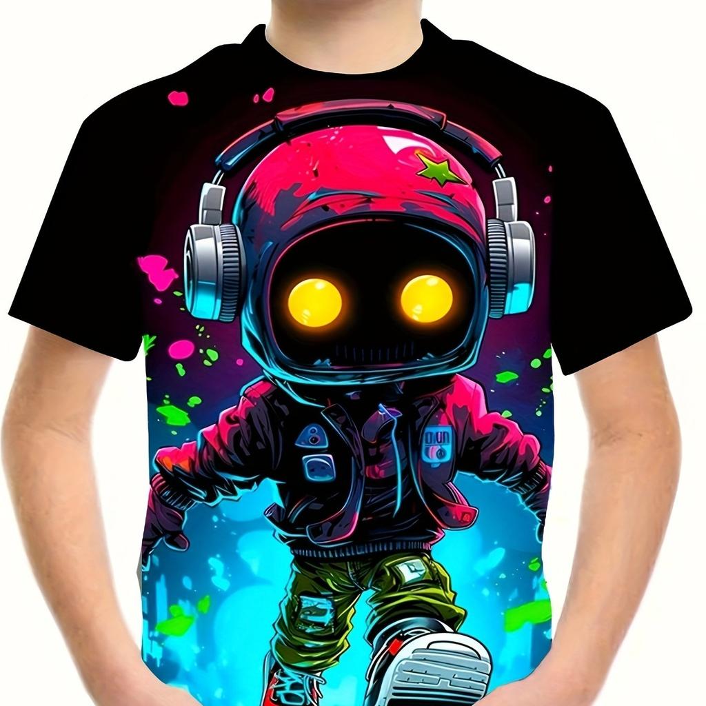 Children's Clothing Clothes For Boy Short Sleeve Boy Child Tee Shirt Kids Clothes 3D Print Fashion O-Neck Girls Summer Clothes